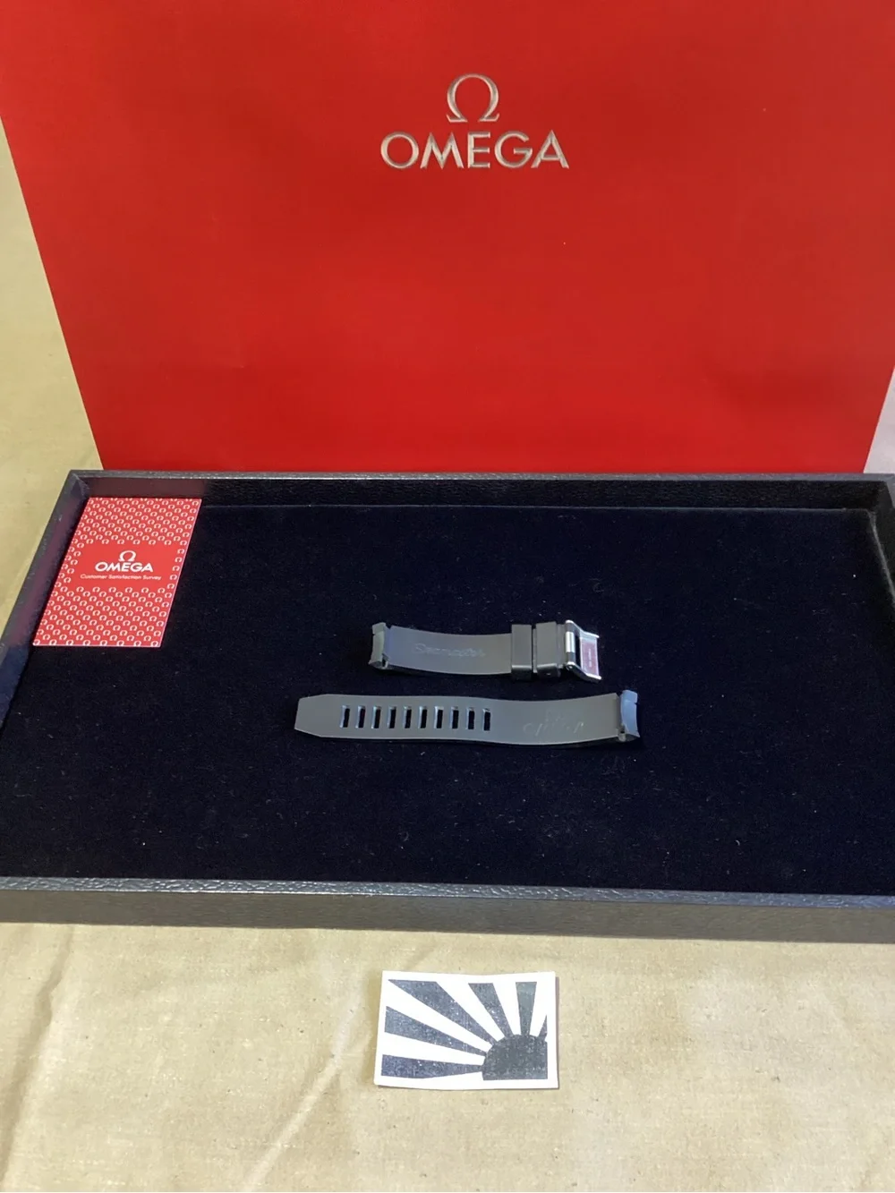 Omega Seamaster Pro Rubber Strap 20mm Ref. 98000085 + Tang Ref. 94512012